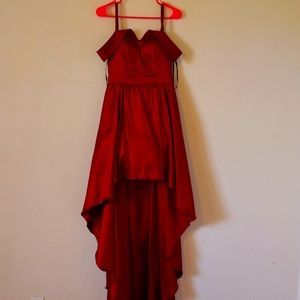 Red Off shoulder Dress